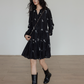 V-Neck Autumn Embroidered Dress VAS0150