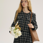 Plaid Tweed Jacket & Tweed Long Skirt SNT0010