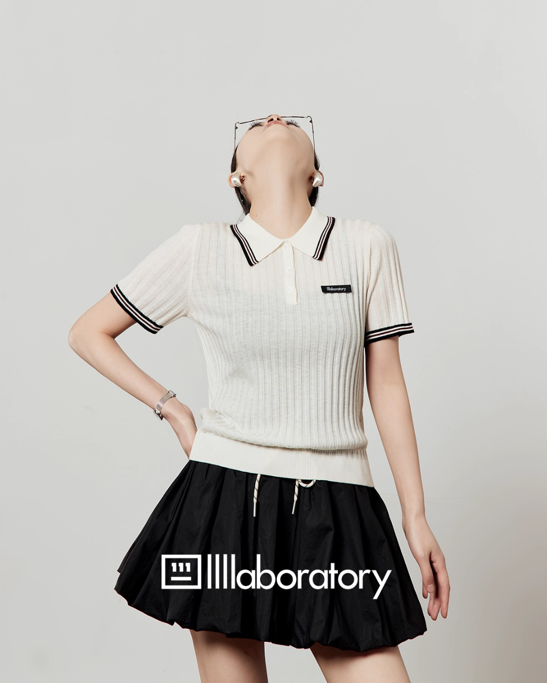 Polo Collar Knit Top LLA0489