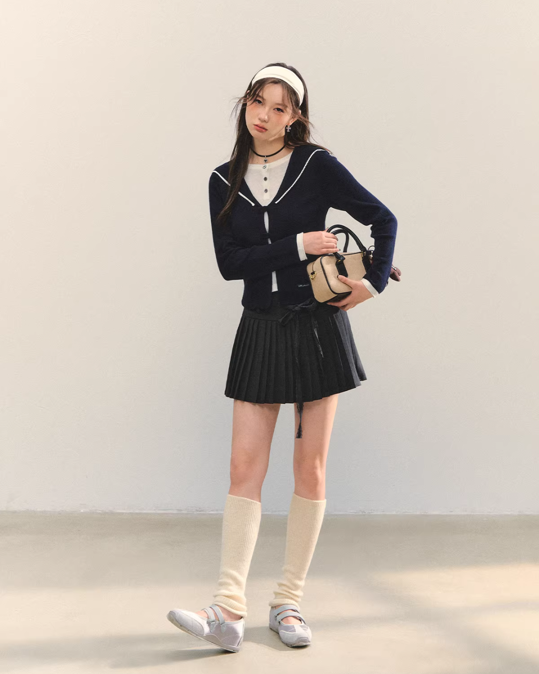 Sailor Collar Layered-Style Top ASG0078
