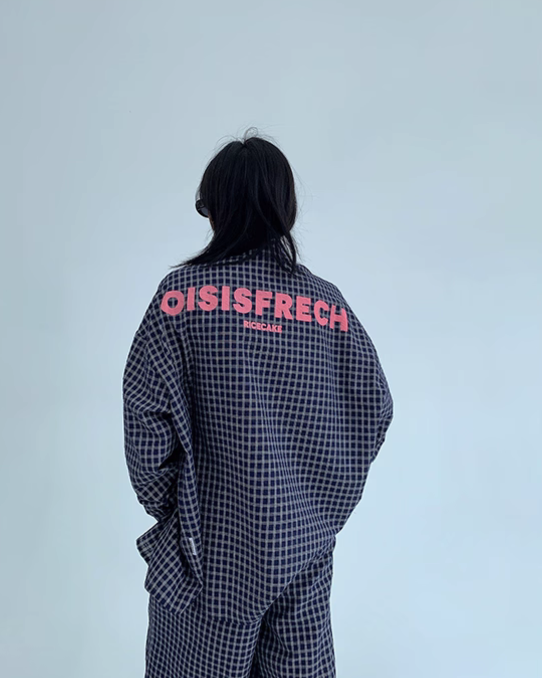 Plaid Long Sleeve Shirt / Loose Pants YLS0916