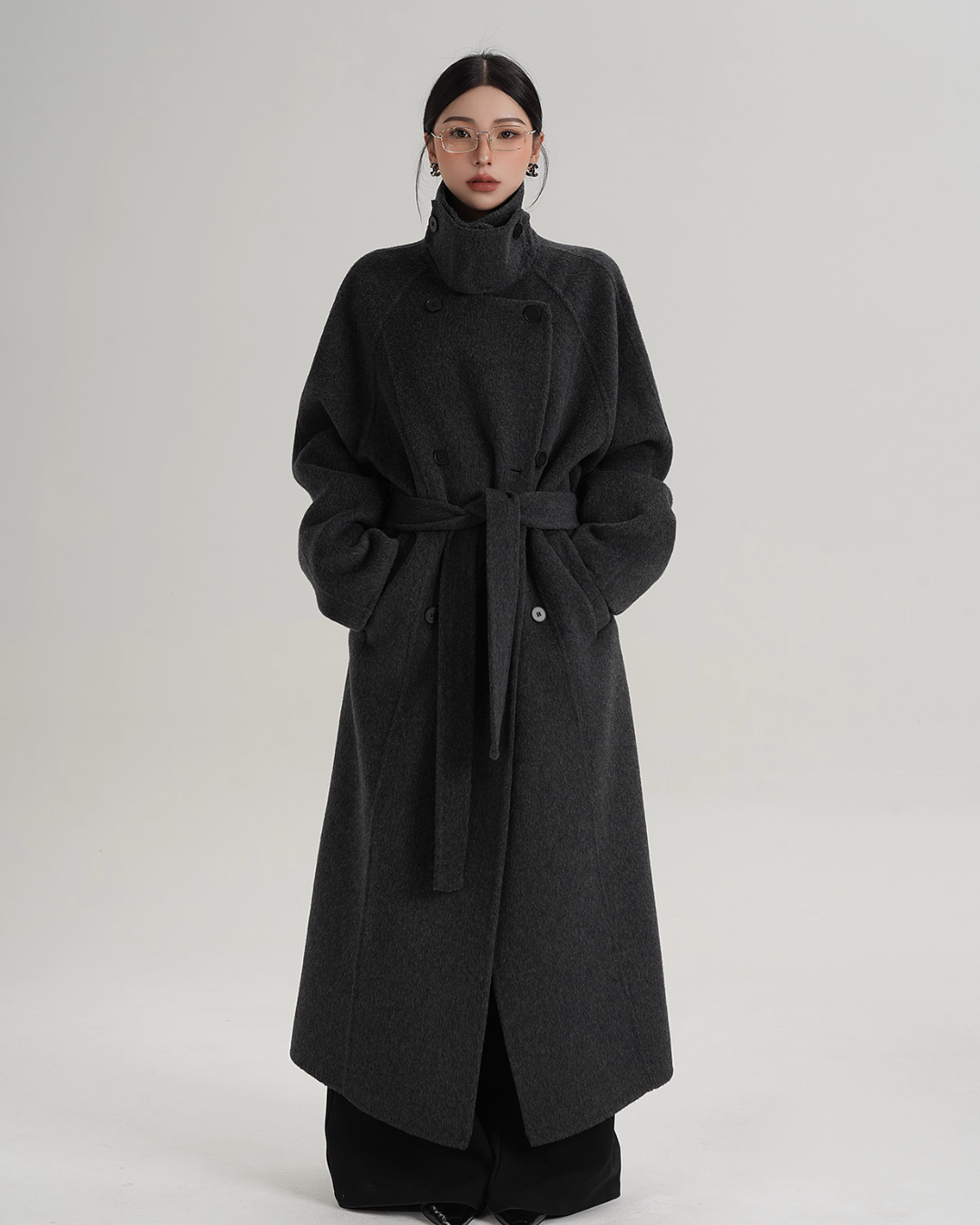 Elegant Long Wool Coat SRS0365