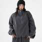 Half-Zip Stand Collar Fleece Top / Wide-Leg Sweatpants ACS0300