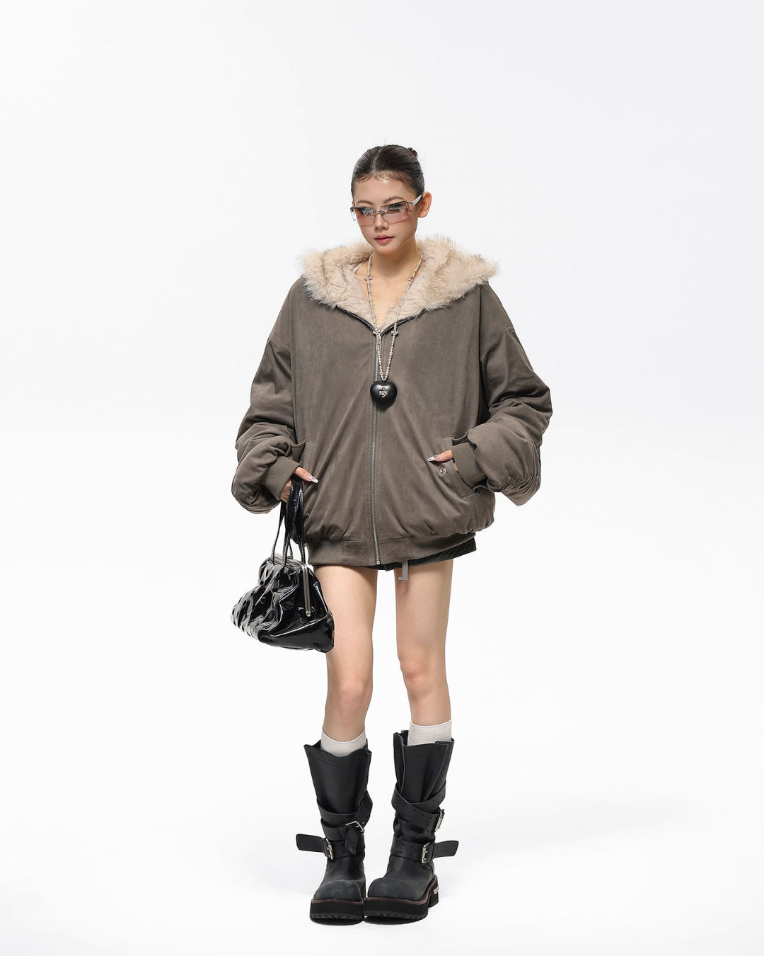 Reversible Military Fur Jacket ACS0309