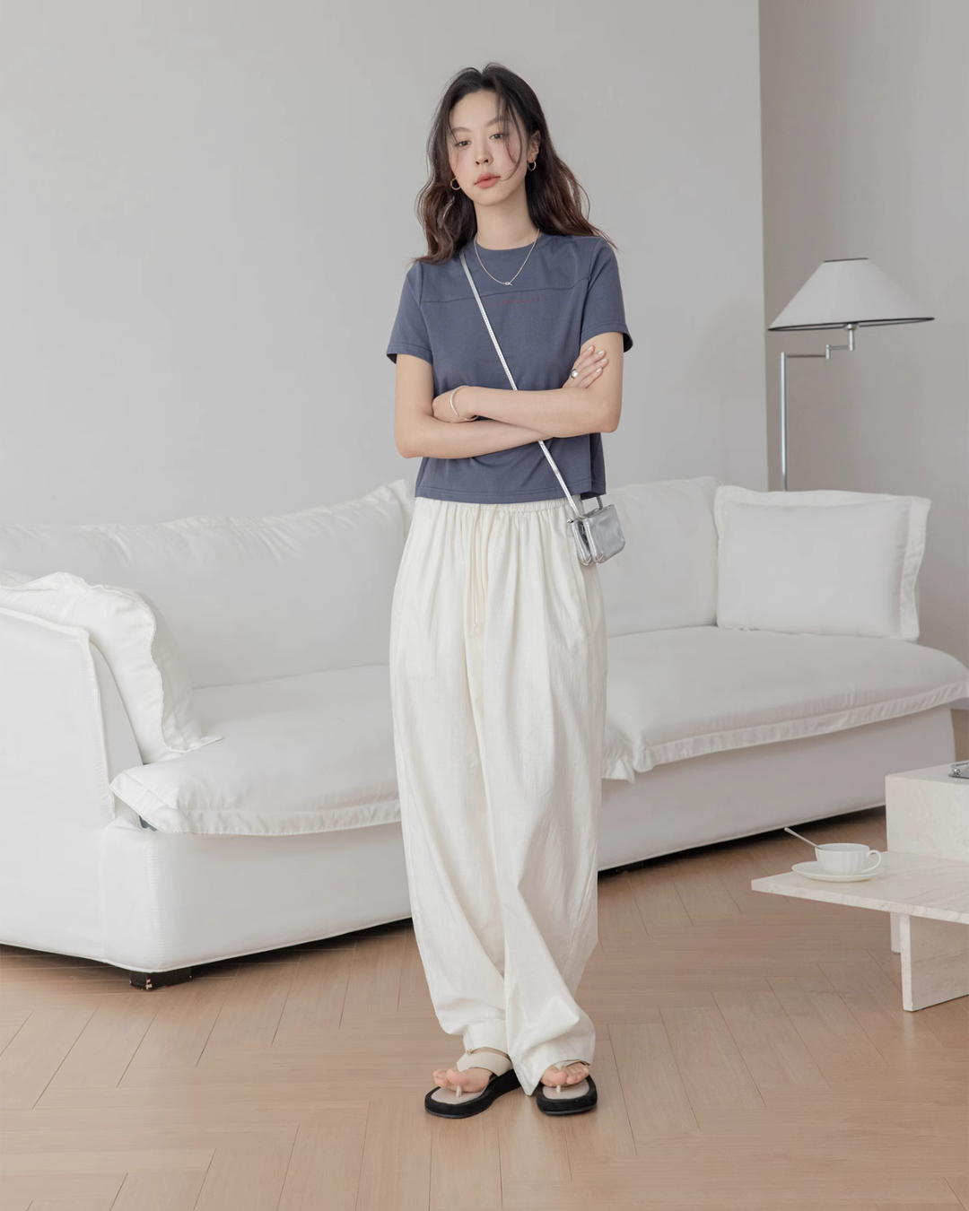 Cotton Linen Easy Pants VNS0017