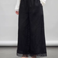 V-Neck Linen Sleeveless / Straight Linen Wide Pants TEO0012