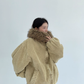 Fur Corduroy Double-Zip Jacket YLS0993
