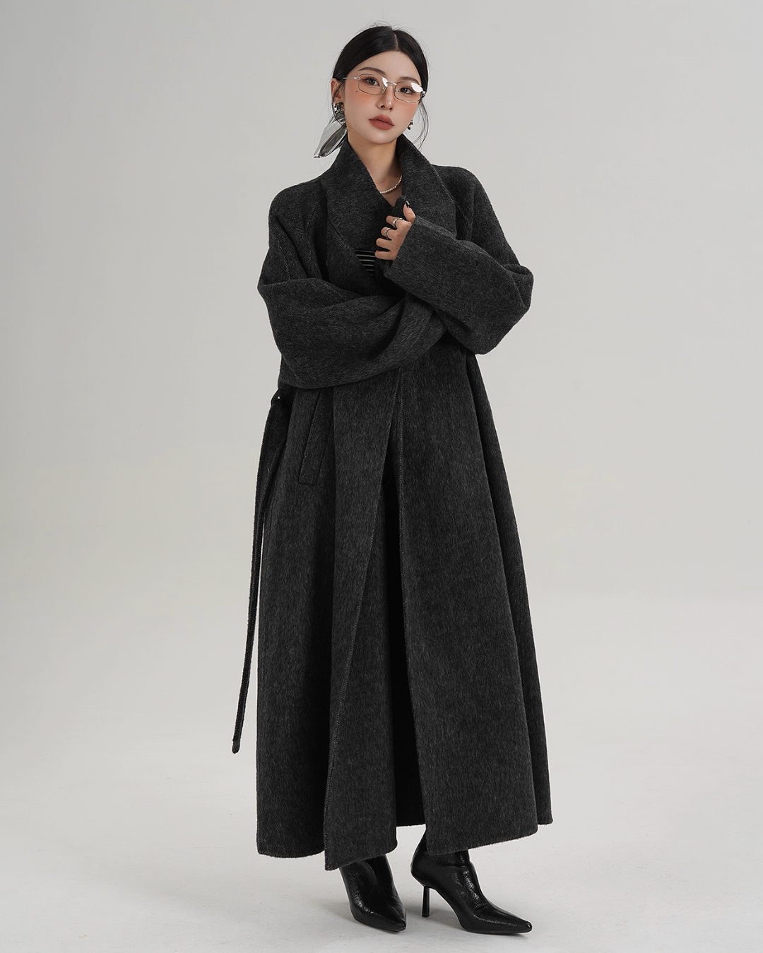 Stand Collar Long Coat SRS0368