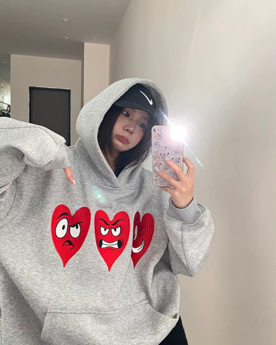 Heart Cartoon Hoodie YLS1073