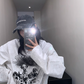 Dog Print Loose Long Sleeve T-Shirt YLS0913