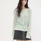 Round Neck Frill Flare Cardigan CHS0009