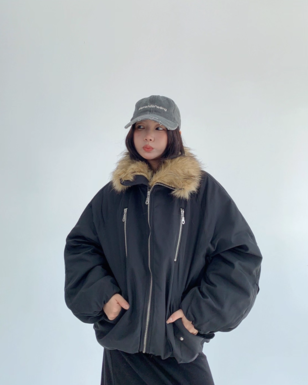 Fur Collar Cotton Jacket YLS0992