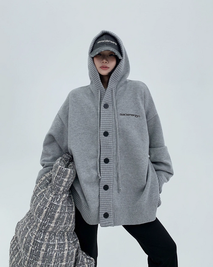 Hood Knit Cardigan YLS0711