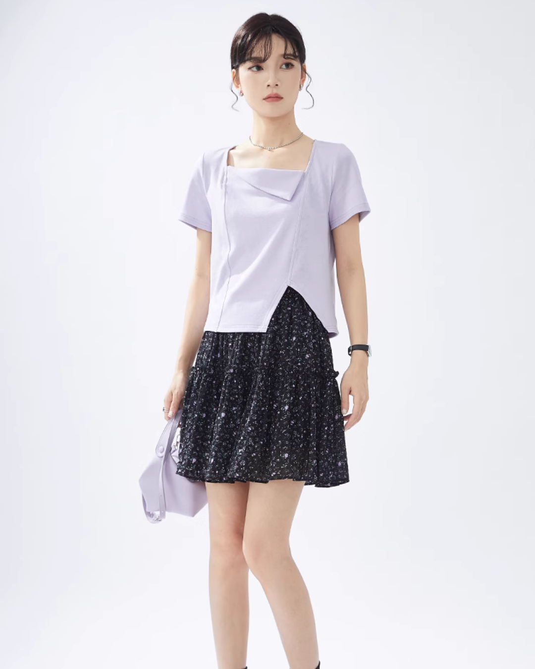 Square Short Sleeve Tops GIR0006