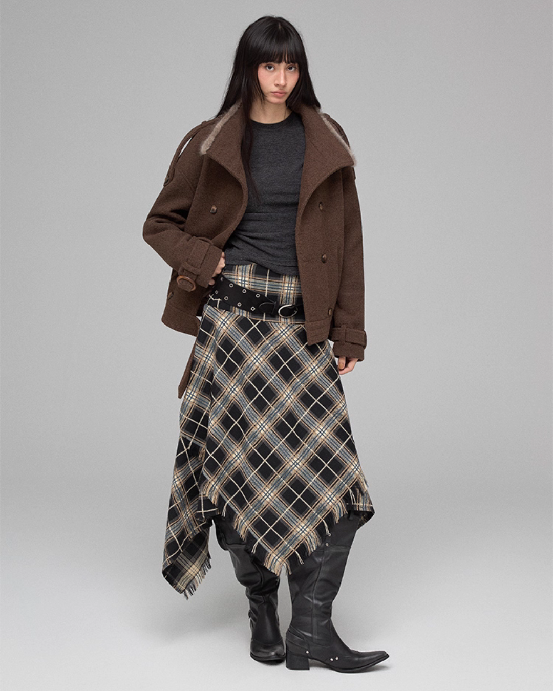 Stand Collar Short Jacket TRK0002