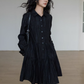 Polo Collar Long-Sleeve Dress VAS0190