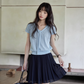 French Sleeve Knit Top SMS0027