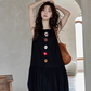 Flower Motif Balloon Dress SMS0011