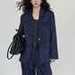 Linen Oversized Casual Jacket/Wide Pants VAS0181
