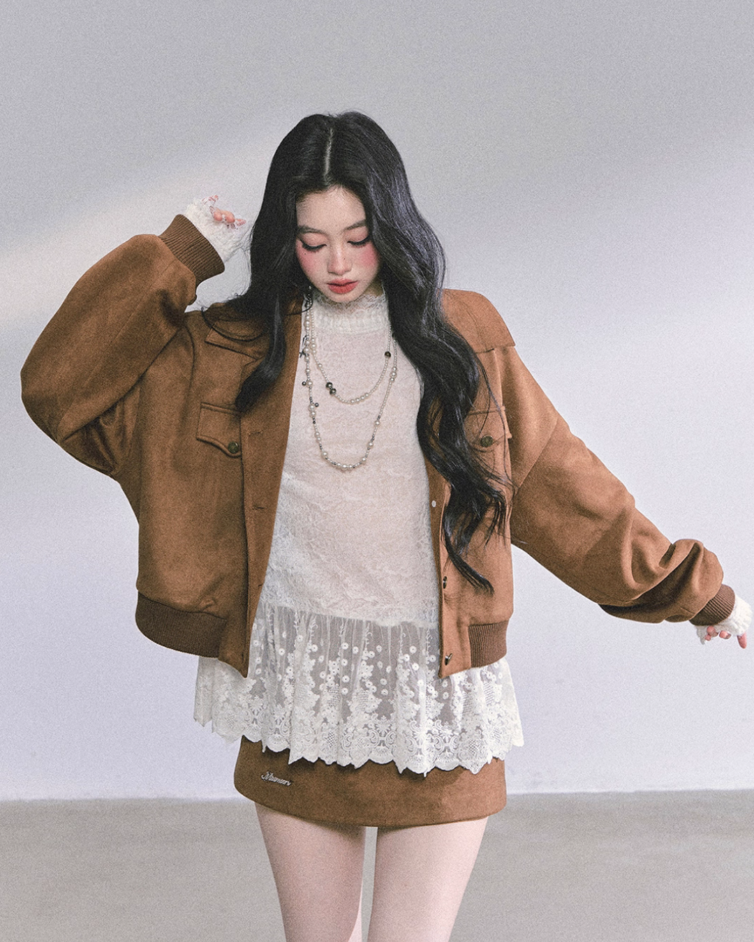 Mock neck Long Sleeve Hollow Top LAS0040