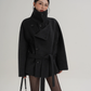 Stand Collar Wool Trench Coat SRS0376