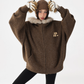 Fur Hood Knit Hoodie ACS0344