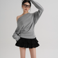 Off-Shoulder Loose Mini Top SRS0357