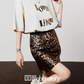 Leopard Print T-Shirt / Leopard Mini Skirt LLA0488