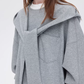 Hooded Long-Sleeve Sweatshirt Dress SHN0007
