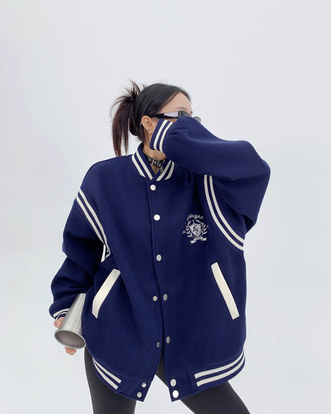 Bicolor Logo Stadium Jumper YLS0494