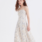 Sheer Floral Camisole Dress LSN0012