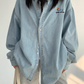 Embroidery Denim Long Sleeved Shirt YLS0793