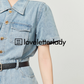 Denim Shirt Flare Dress LLA0508