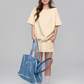 One Shoulder Sweat Top / Sweat Mini Skirt ASG0044