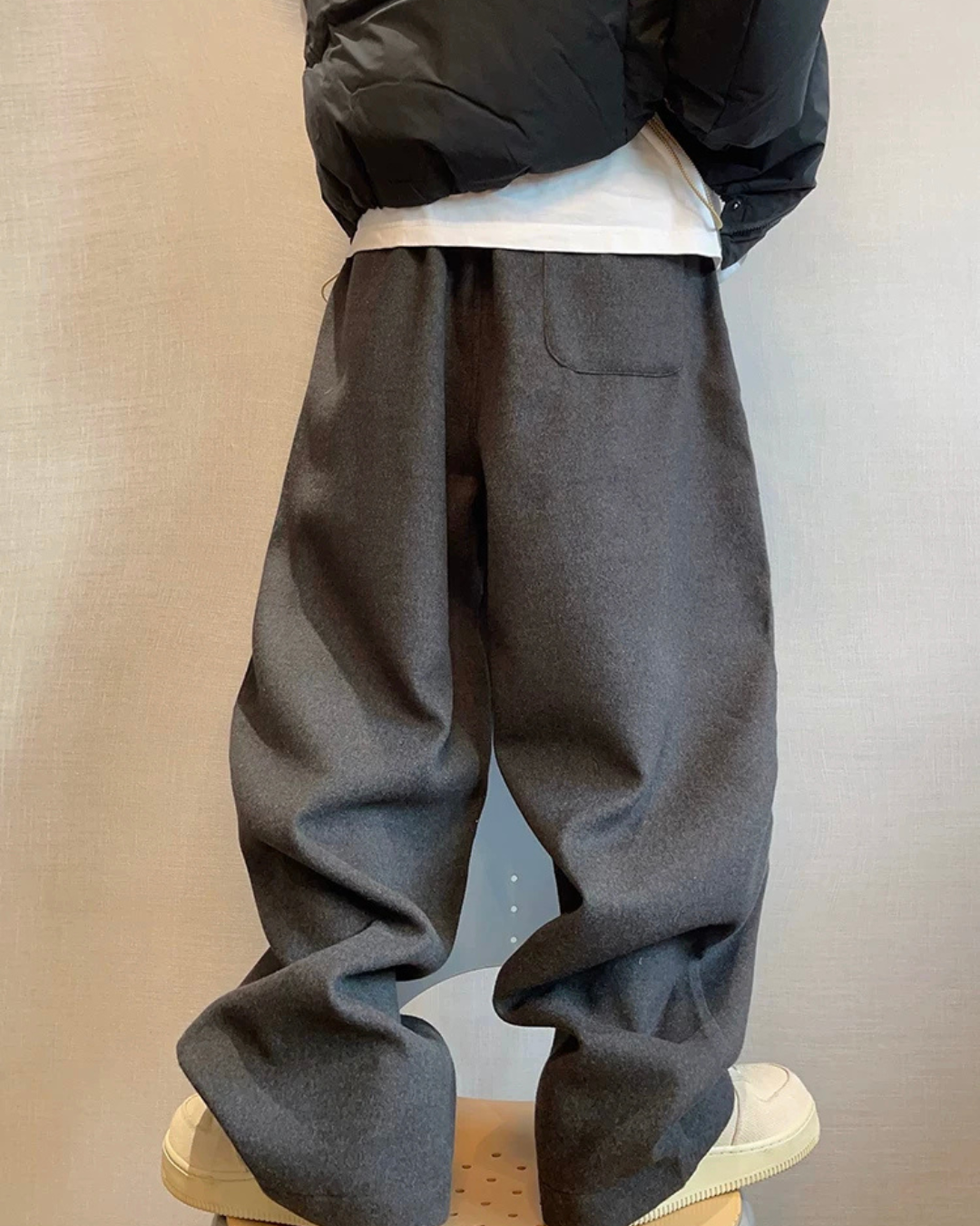Woolen Curve Pants DAZ0002