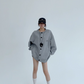 Round Neck Loose Cardigan YLS0891
