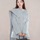 Scarf Collar Double Breasted Wool Coat WDB0003