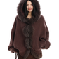 Fur Hood Zip Up Knit BGS0018