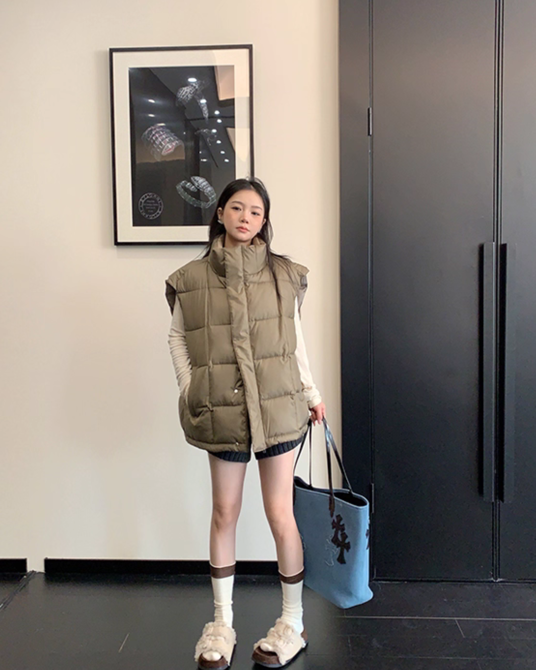 Stand Collar Down Vest YLS1006