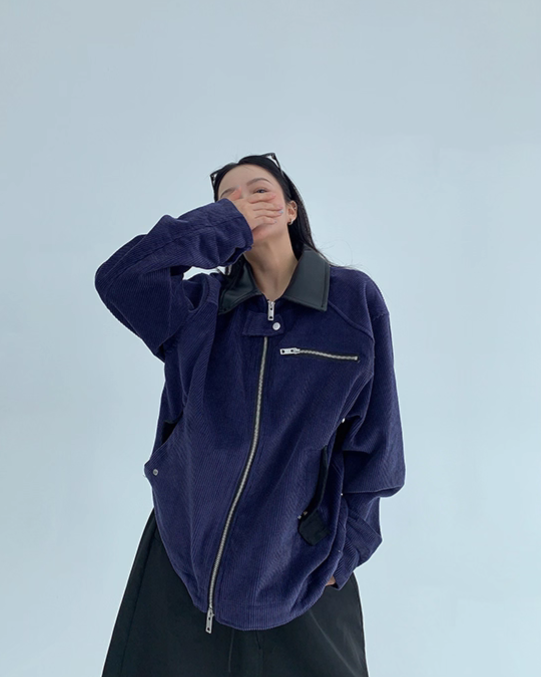 Double Zip Corduroy Jacket YLS0894