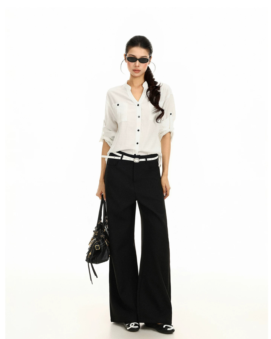 Rolled Cuff Sleeve Shirt  BGS0055