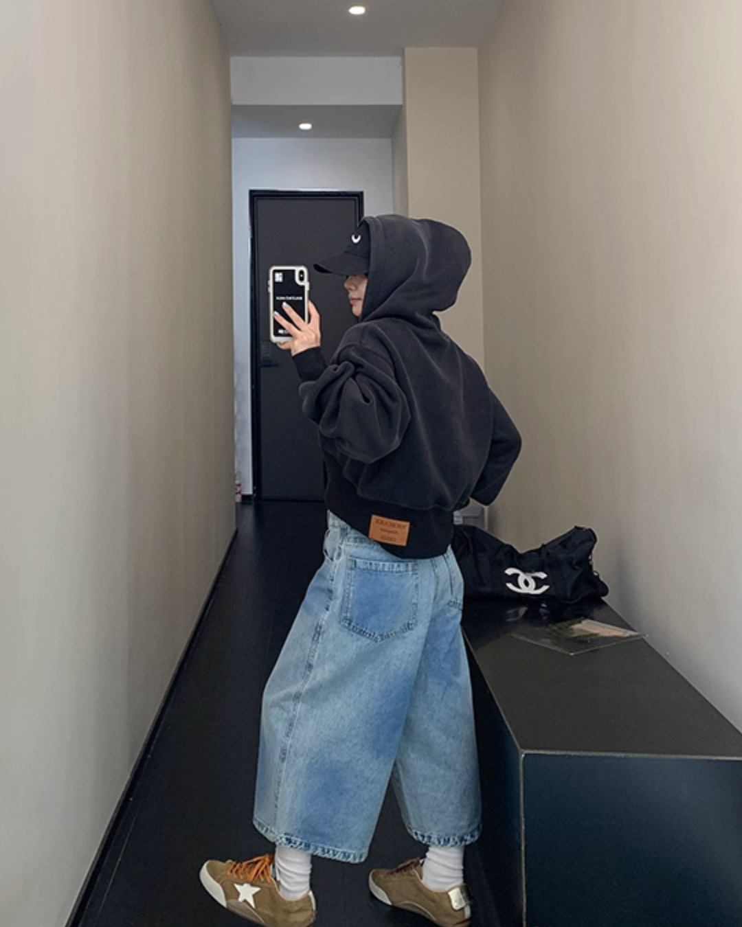 Vintage Short Hood Sweatshirt YLS0915