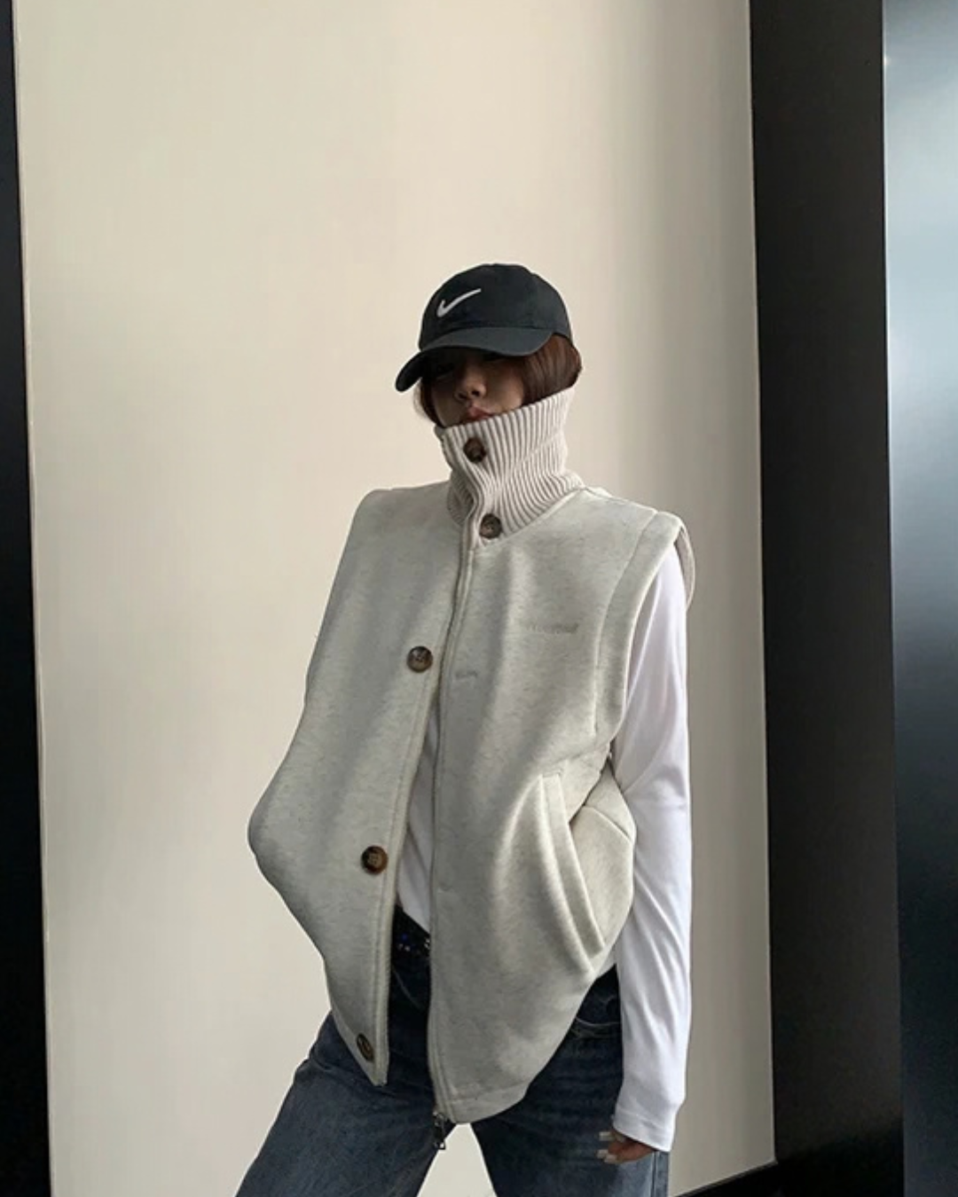 Stand Collar Vest YLS1046