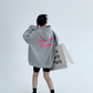 Pink Logo Pullover Hoodie YLS0697