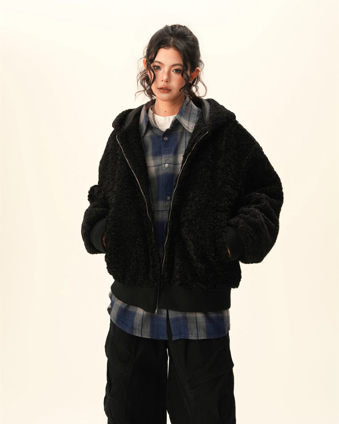 Fluffy Full Zip Hoodie BWA0010