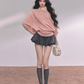 Dolman Sleeve Boat Neck Knit LAS0044