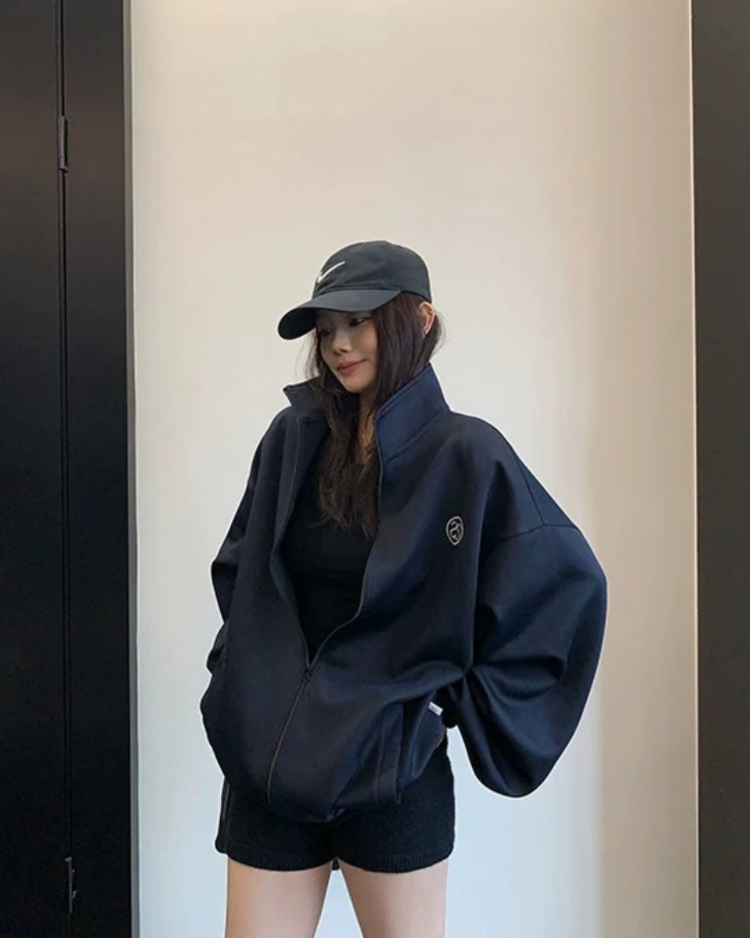 Loose-Fit Stand-Neck Jacket YLS1040