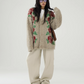V-Neck Rose Knit Cardigan ACS0216