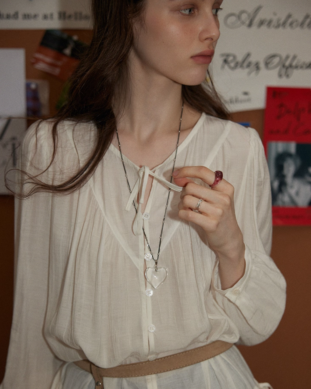 Sheer Blouse Tunic RLZ0015
