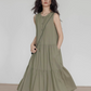 Tiered Gathered Long Dress VAS0119
